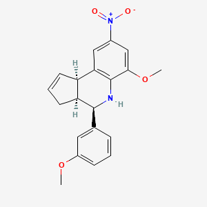 (3aS,4R,9bR)-6-methoxy-4-(3-methoxyphenyl)-8-nitro-3a,4,5,9b-tetrahydro-3H-cyclopenta[c]quinoline