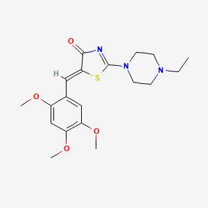 (5Z)-2-(4-ethylpiperazin-1-yl)-5-(2,4,5-trimethoxybenzylidene)-1,3-thiazol-4(5H)-one