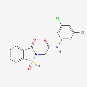 N-(3,5-dichlorophenyl)-2-(1,1-dioxido-3-oxo-1,2-benzisothiazol-2(3H)-yl)acetamide