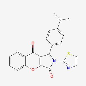 1-[4-(Propan-2-yl)phenyl]-2-(1,3-thiazol-2-yl)-1,2-dihydrochromeno[2,3-c]pyrrole-3,9-dione