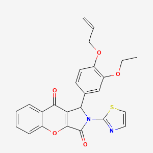 molecular formula C25H20N2O5S B11589148 1-[3-Ethoxy-4-(prop-2-en-1-yloxy)phenyl]-2-(1,3-thiazol-2-yl)-1,2-dihydrochromeno[2,3-c]pyrrole-3,9-dione 