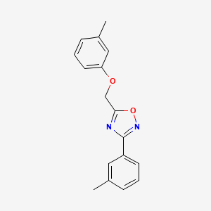 5-[(3-Methylphenoxy)methyl]-3-(3-methylphenyl)-1,2,4-oxadiazole