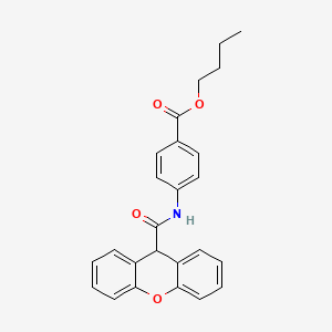 molecular formula C25H23NO4 B11589164 butyl 4-[(9H-xanthen-9-ylcarbonyl)amino]benzoate 