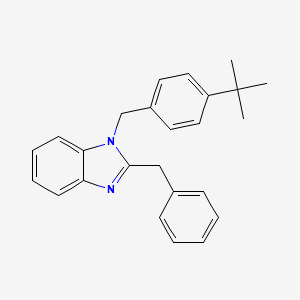 molecular formula C25H26N2 B11589169 2-benzyl-1-(4-tert-butylbenzyl)-1H-benzimidazole 