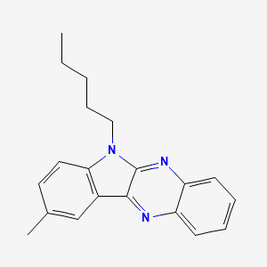 9-methyl-6-pentyl-6H-indolo[2,3-b]quinoxaline