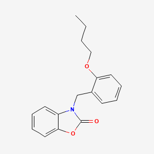 molecular formula C18H19NO3 B11589175 3-(2-butoxybenzyl)-1,3-benzoxazol-2(3H)-one 