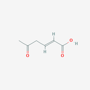 molecular formula C6H8O3 B115892 5-氧代己-2-烯酸 CAS No. 143228-86-8