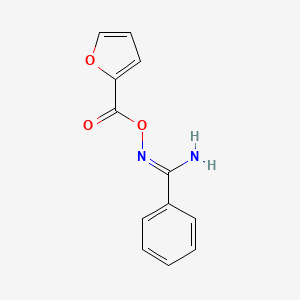 molecular formula C12H10N2O3 B11589251 N'-[(furan-2-ylcarbonyl)oxy]benzenecarboximidamide 