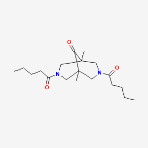 1,5-Dimethyl-3,7-dipentanoyl-3,7-diazabicyclo[3.3.1]nonan-9-one