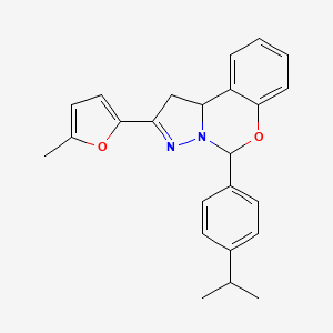 5-(4-Isopropylphenyl)-2-(5-methyl-2-furyl)-1,10b-dihydropyrazolo[1,5-c][1,3]benzoxazine