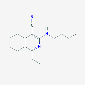 3-(Butylamino)-1-ethyl-5,6,7,8-tetrahydroisoquinoline-4-carbonitrile