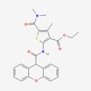 ethyl 5-(dimethylcarbamoyl)-4-methyl-2-[(9H-xanthen-9-ylcarbonyl)amino]thiophene-3-carboxylate