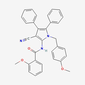 N-[3-cyano-1-(4-methoxybenzyl)-4,5-diphenyl-1H-pyrrol-2-yl]-2-methoxybenzamide