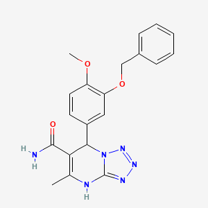 7-[3-(Benzyloxy)-4-methoxyphenyl]-5-methyl-4,7-dihydrotetrazolo[1,5-a]pyrimidine-6-carboxamide