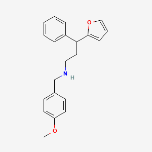 3-(furan-2-yl)-N-(4-methoxybenzyl)-3-phenylpropan-1-amine