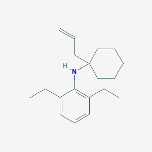 molecular formula C19H29N B11589483 2,6-diethyl-N-[1-(prop-2-en-1-yl)cyclohexyl]aniline 