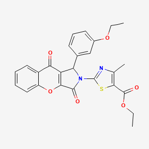 ethyl 2-[1-(3-ethoxyphenyl)-3,9-dioxo-3,9-dihydrochromeno[2,3-c]pyrrol-2(1H)-yl]-4-methyl-1,3-thiazole-5-carboxylate