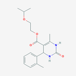 2-(Propan-2-yloxy)ethyl 6-methyl-4-(2-methylphenyl)-2-oxo-1,2,3,4-tetrahydropyrimidine-5-carboxylate