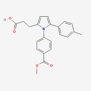 3-[1-(4-methoxycarbonylphenyl)-5-(4-methylphenyl)pyrrol-2-yl]propanoic Acid