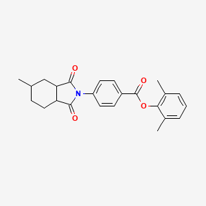 2,6-dimethylphenyl 4-(5-methyl-1,3-dioxooctahydro-2H-isoindol-2-yl)benzoate