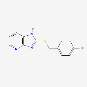 2-[(4-bromobenzyl)sulfanyl]-3H-imidazo[4,5-b]pyridine