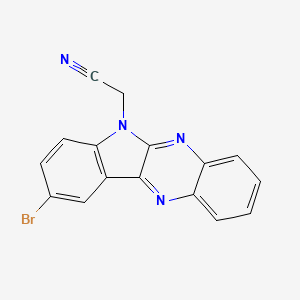 (9-bromo-6H-indolo[2,3-b]quinoxalin-6-yl)acetonitrile