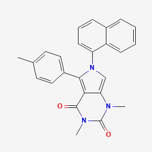 1,3-dimethyl-5-(4-methylphenyl)-6-(naphthalen-1-yl)-1H-pyrrolo[3,4-d]pyrimidine-2,4(3H,6H)-dione