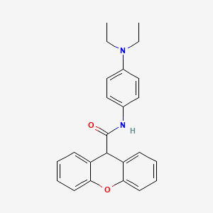 N-[4-(diethylamino)phenyl]-9H-xanthene-9-carboxamide