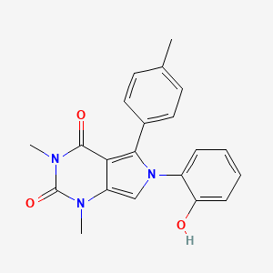 molecular formula C21H19N3O3 B11589727 6-(2-Hydroxy-phenyl)-1,3-dimethyl-5-p-tolyl-1,6-dihydro-pyrrolo[3,4-d]pyrimidine-2,4-dione 