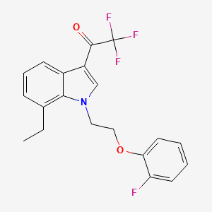 1-{7-ethyl-1-[2-(2-fluorophenoxy)ethyl]-1H-indol-3-yl}-2,2,2-trifluoroethanone