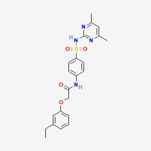 N-{4-[(4,6-dimethylpyrimidin-2-yl)sulfamoyl]phenyl}-2-(3-ethylphenoxy)acetamide