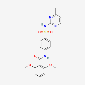 molecular formula C20H20N4O5S B11589792 2,6-dimethoxy-N-{4-[(4-methylpyrimidin-2-yl)sulfamoyl]phenyl}benzamide 