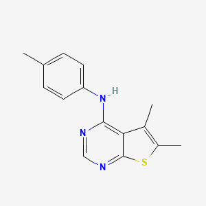 5,6-dimethyl-N-(4-methylphenyl)thieno[2,3-d]pyrimidin-4-amine