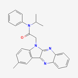 2-(9-methyl-6H-indolo[2,3-b]quinoxalin-6-yl)-N-phenyl-N-(propan-2-yl)acetamide