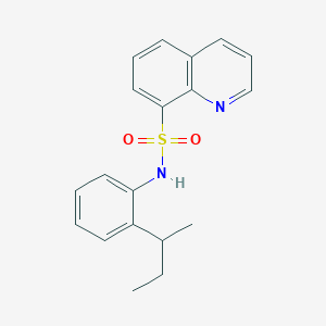 N-[2-(butan-2-yl)phenyl]quinoline-8-sulfonamide