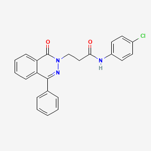 N-(4-chlorophenyl)-3-(1-oxo-4-phenylphthalazin-2(1H)-yl)propanamide