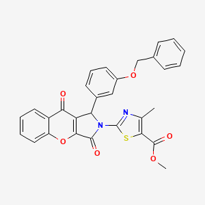 methyl 2-{1-[3-(benzyloxy)phenyl]-3,9-dioxo-3,9-dihydrochromeno[2,3-c]pyrrol-2(1H)-yl}-4-methyl-1,3-thiazole-5-carboxylate