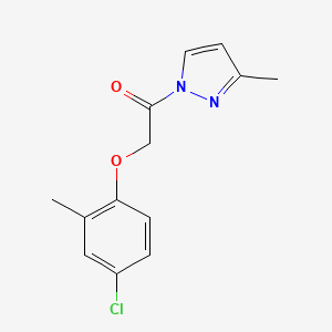 2-(4-chloro-2-methylphenoxy)-1-(3-methyl-1H-pyrazol-1-yl)ethanone