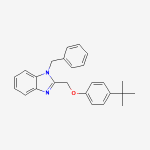 molecular formula C25H26N2O B11590076 1-benzyl-2-[(4-tert-butylphenoxy)methyl]-1H-benzimidazole 