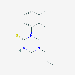 molecular formula C14H21N3S B11590081 1-(2,3-Dimethylphenyl)-5-propyl-1,3,5-triazinane-2-thione 