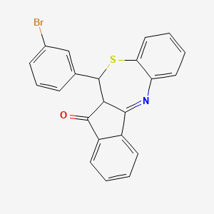 6-(3-bromophenyl)-5a,6-dihydro-5H-benzo[b]indeno[1,2-e][1,4]thiazepin-5-one