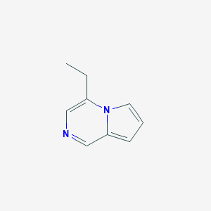 molecular formula C9H10N2 B115901 4-Ethylpyrrolo[1,2-a]pyrazine CAS No. 158945-92-7