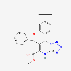 Methyl 7-(4-tert-butylphenyl)-6-(phenylcarbonyl)-4,7-dihydrotetrazolo[1,5-a]pyrimidine-5-carboxylate