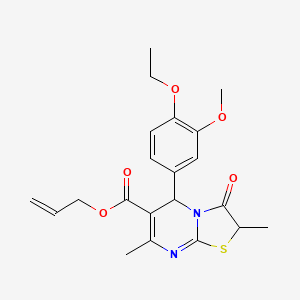 allyl 5-(4-ethoxy-3-methoxyphenyl)-2,7-dimethyl-3-oxo-2,3-dihydro-5H-[1,3]thiazolo[3,2-a]pyrimidine-6-carboxylate