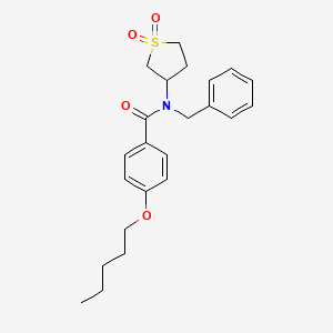 N-benzyl-N-(1,1-dioxidotetrahydrothiophen-3-yl)-4-(pentyloxy)benzamide