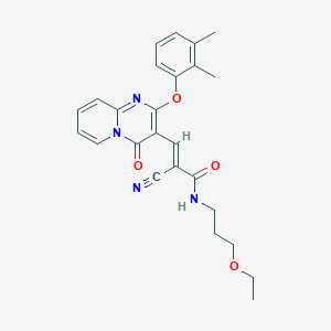 (2E)-2-cyano-3-[2-(2,3-dimethylphenoxy)-4-oxo-4H-pyrido[1,2-a]pyrimidin-3-yl]-N-(3-ethoxypropyl)prop-2-enamide