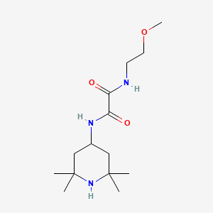 molecular formula C14H27N3O3 B11590368 N-(2-methoxyethyl)-N'-(2,2,6,6-tetramethylpiperidin-4-yl)ethanediamide 