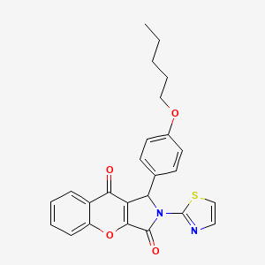 1-[4-(Pentyloxy)phenyl]-2-(1,3-thiazol-2-yl)-1,2-dihydrochromeno[2,3-c]pyrrole-3,9-dione