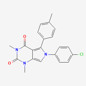 molecular formula C21H18ClN3O2 B11590441 6-(4-chlorophenyl)-1,3-dimethyl-5-(4-methylphenyl)-1H-pyrrolo[3,4-d]pyrimidine-2,4(3H,6H)-dione 