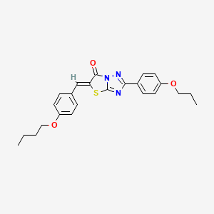 (5Z)-5-(4-butoxybenzylidene)-2-(4-propoxyphenyl)[1,3]thiazolo[3,2-b][1,2,4]triazol-6(5H)-one